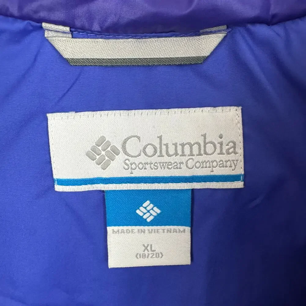 NWT Columbia Girl's Winter Puffer Coat XL Faux Fur